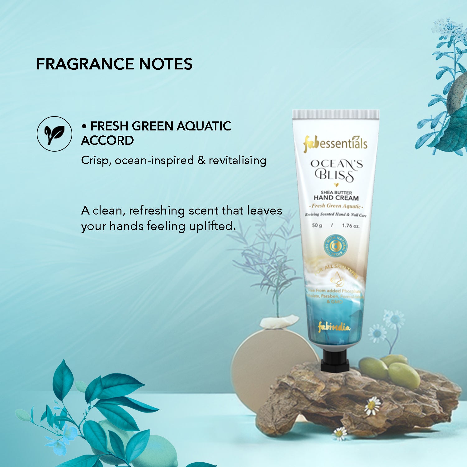 fabessentials Ocean’s Bliss Shea Butter Hand Cream 50g