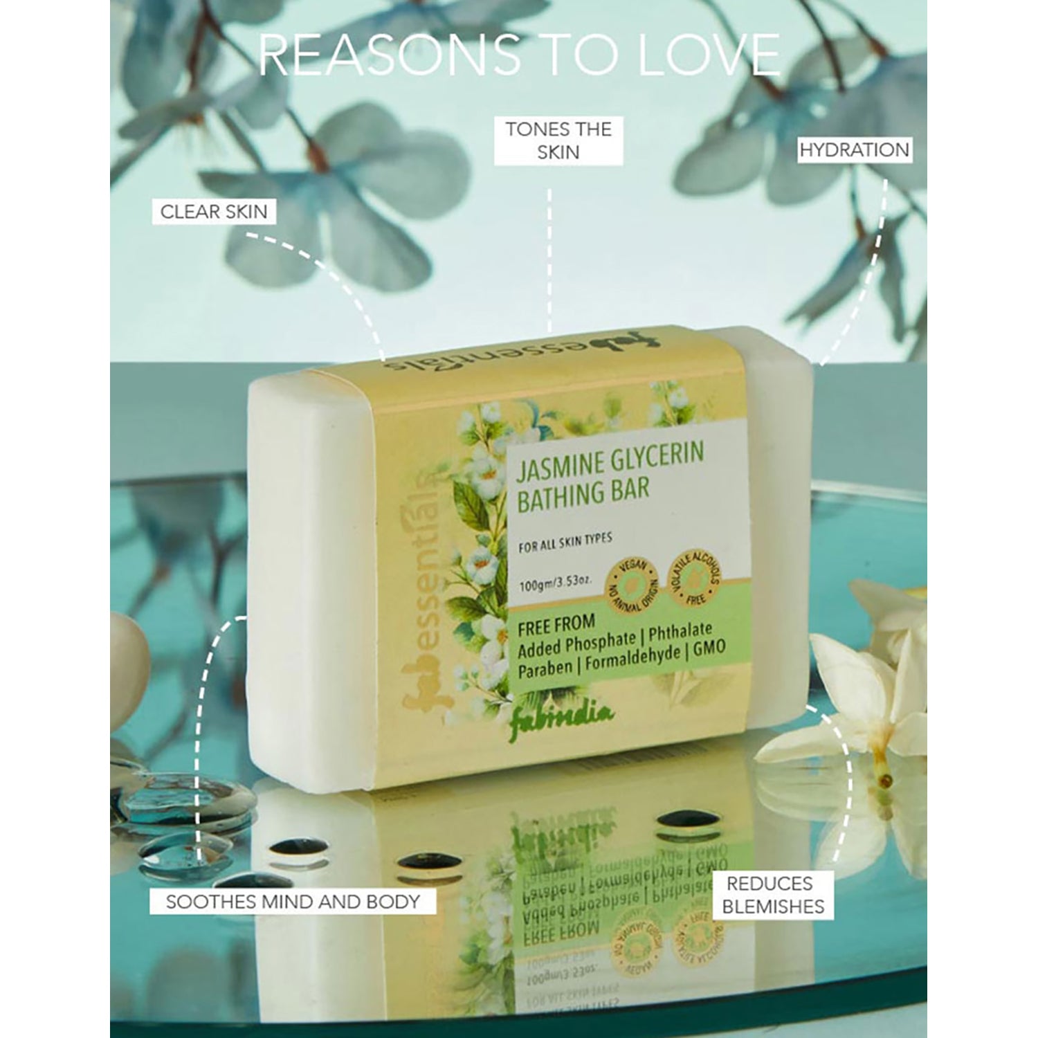 Jasmine Glycerin Bathing Bar - 100 gm