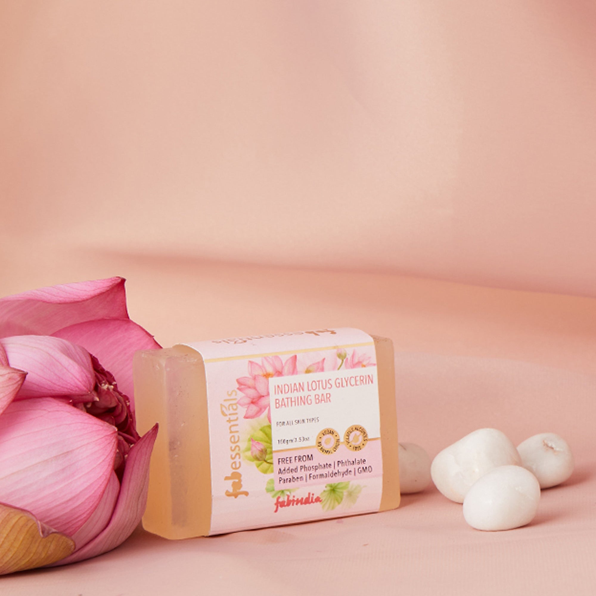 Indian Lotus Glycerin Bathing Bar - 100 gm