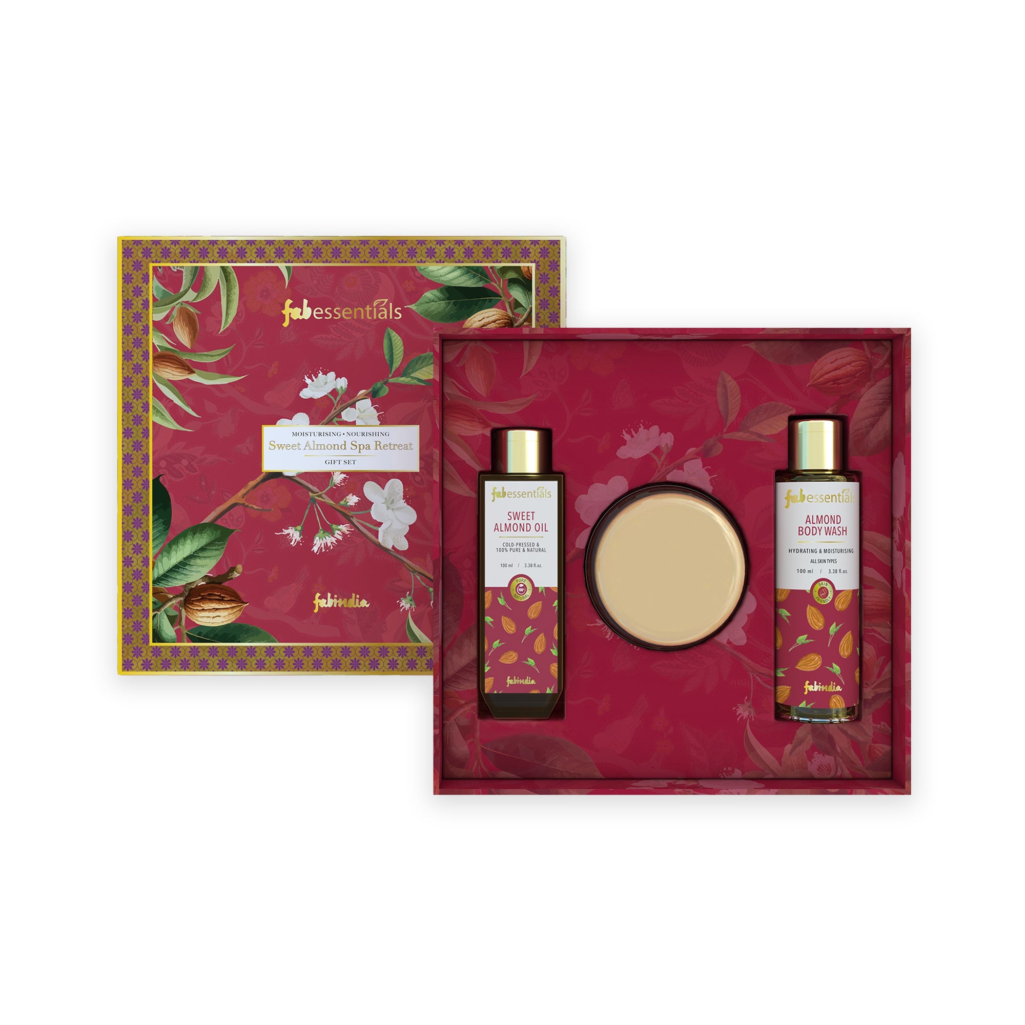 Fabessentails Moisturising Nourishing Sweet Almond Spa Retreat gift Set