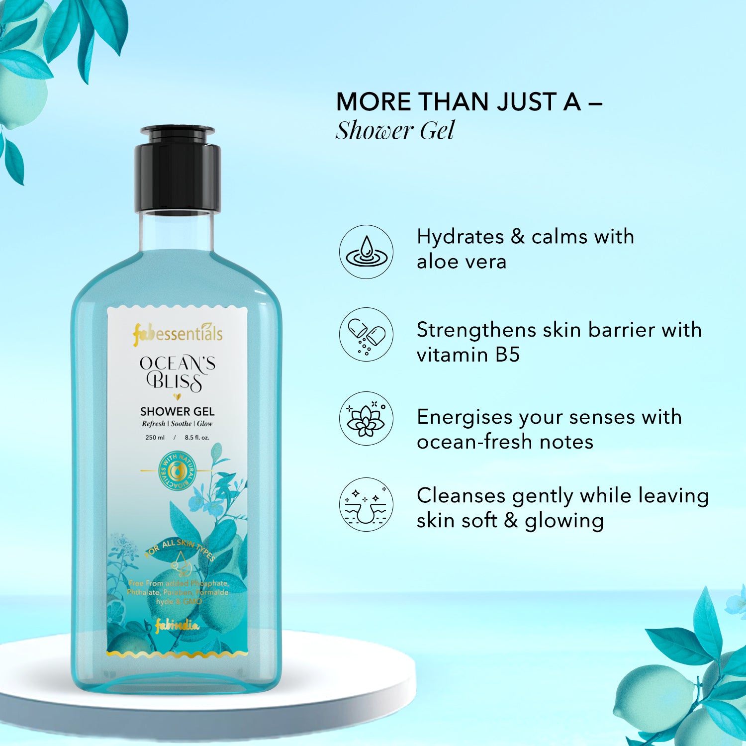 fabessentials Ocean's Bliss Aloe Vera Shower Gel 250ml