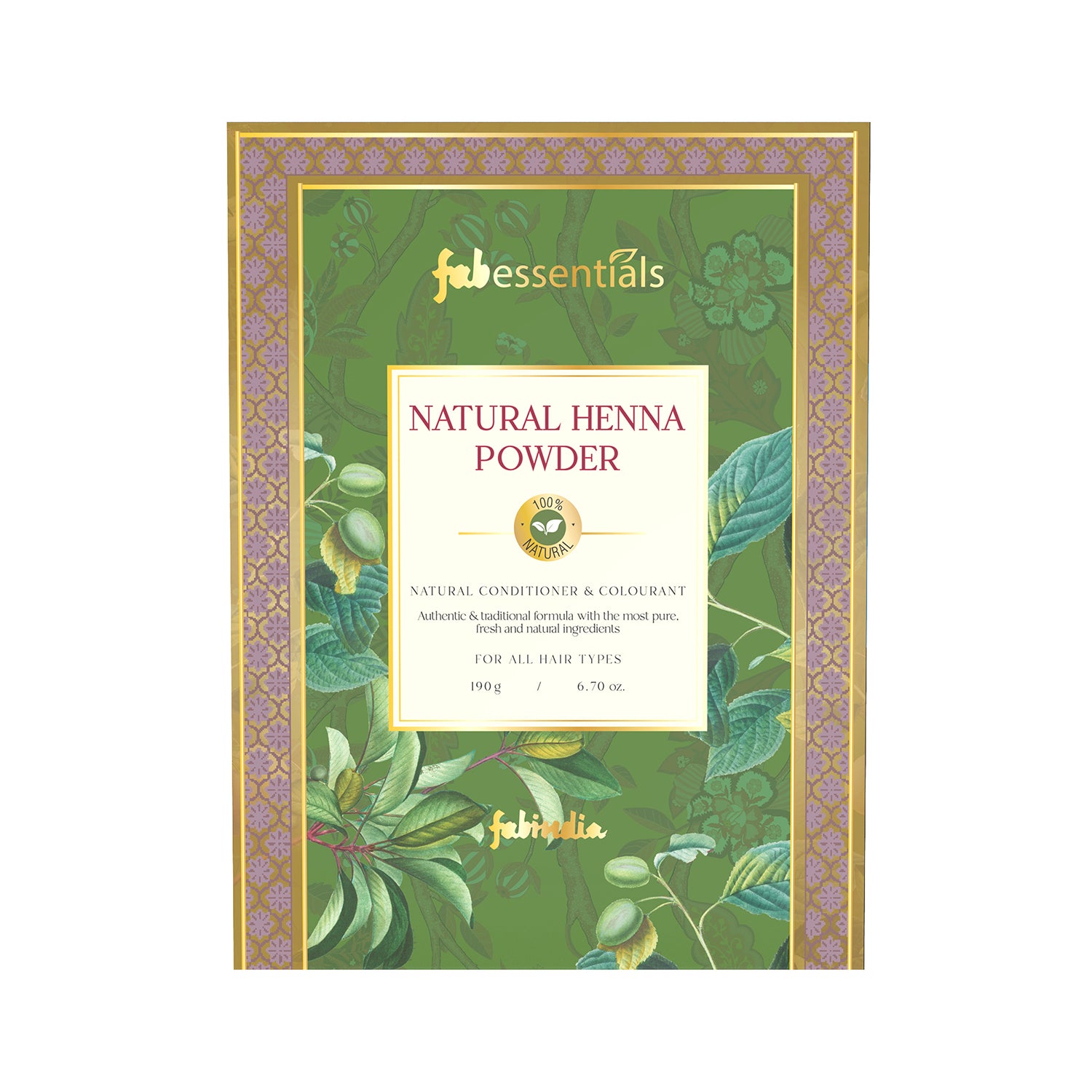 fabessentials 100% Natural Henna Powder 190g