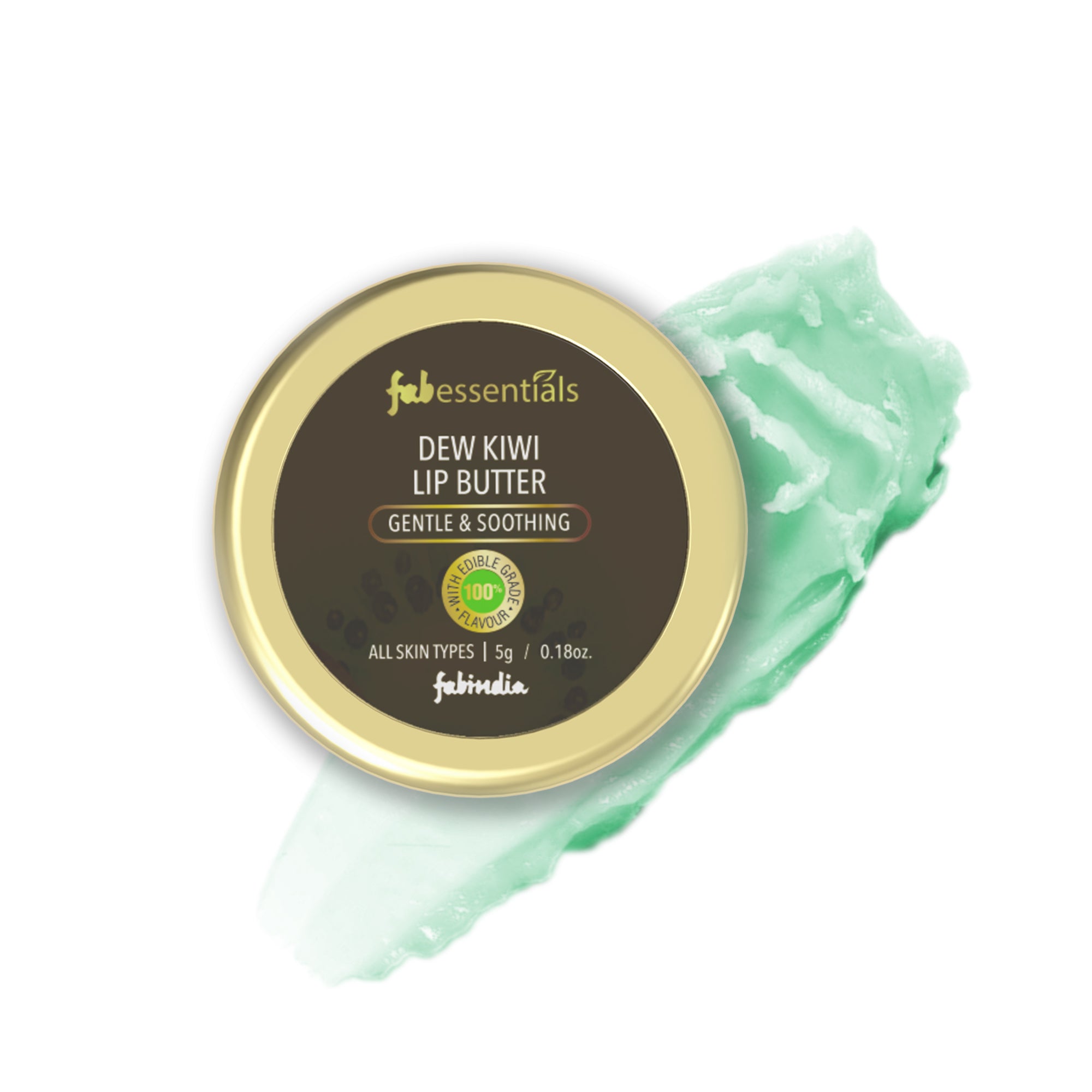 fabessentials Dew Kiwi Lip Butter 5g | Lip Balm for Chapped Lips