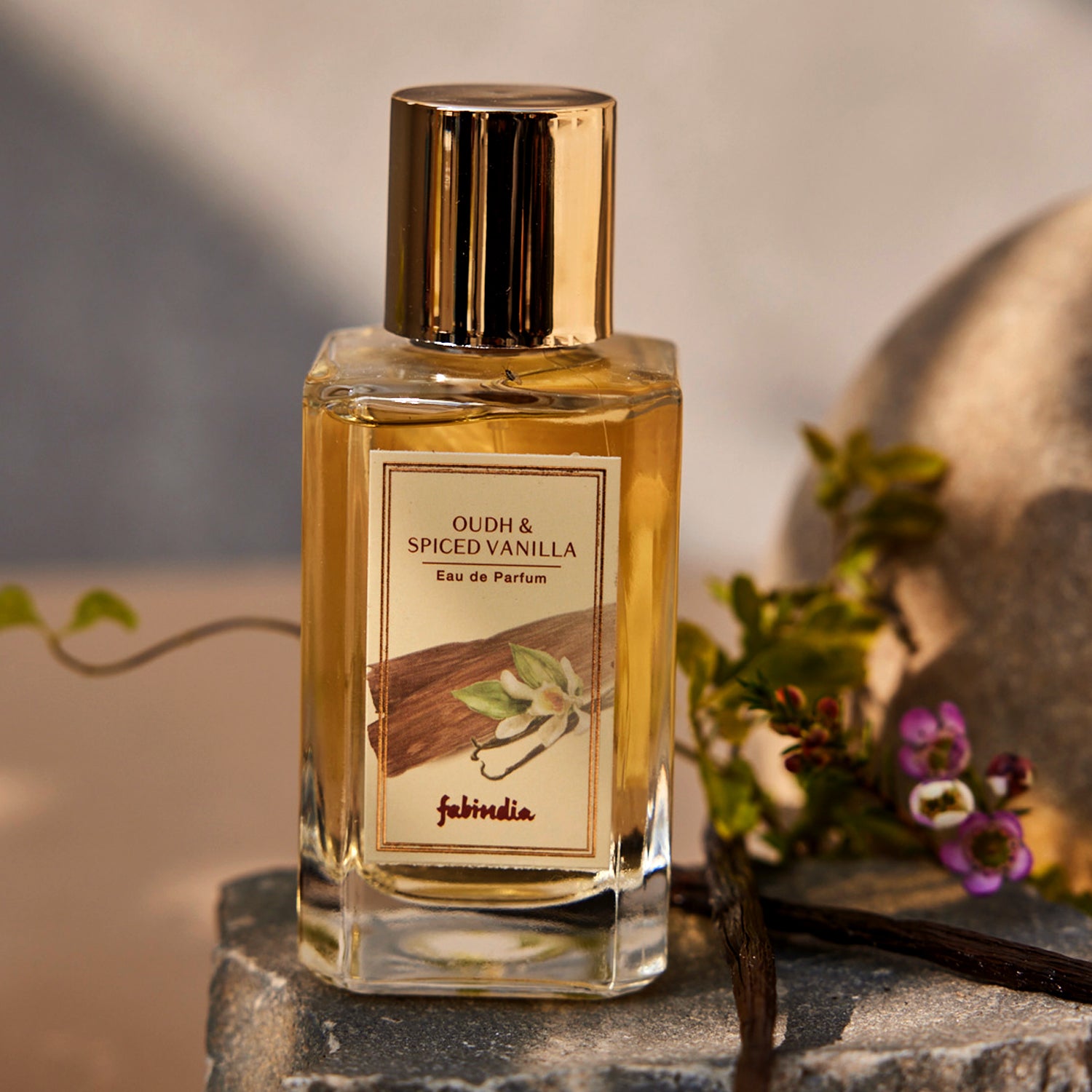 Fabindia Eau de Parfum Oudh & spiced vanilla 100ml | Premium Long-Lasting Luxury Perfume