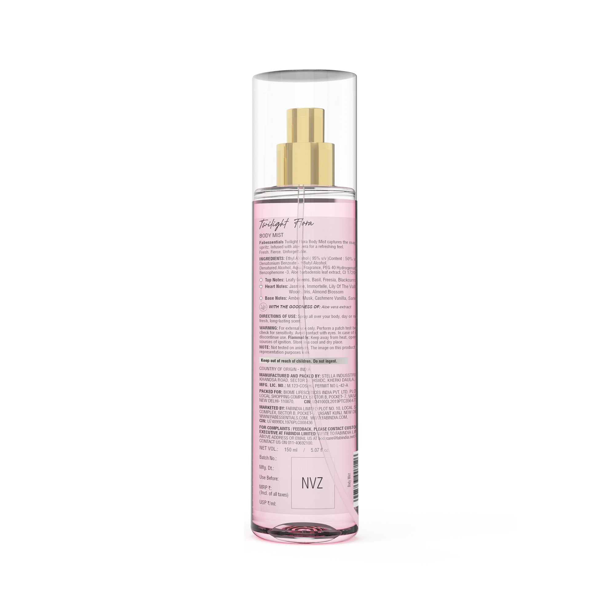 fabessentials Twilight Flora Fine Fragrance Body Mist 150ml | Luxury Fine Fragrance Mist for Women & Men