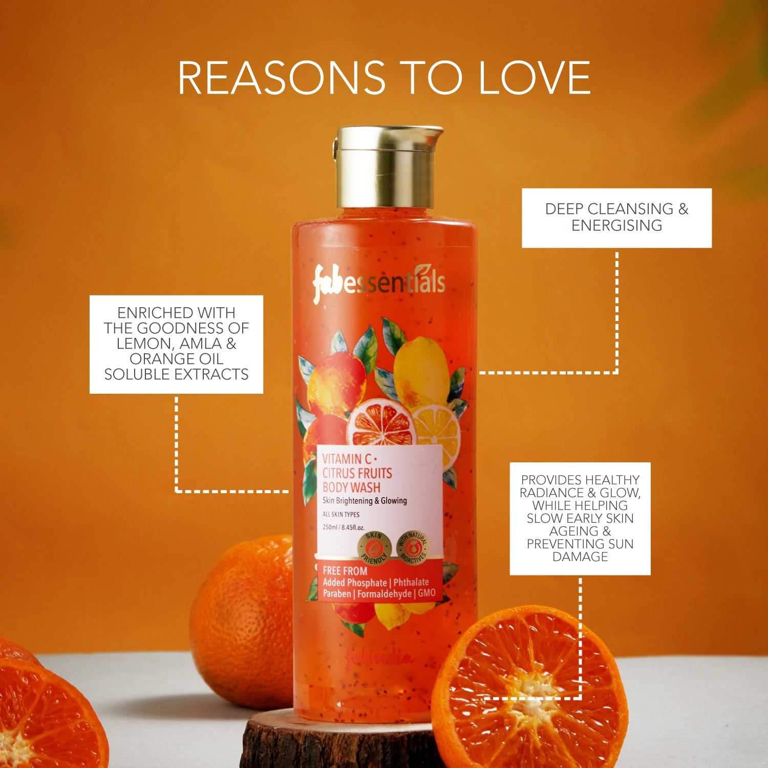 fabessentials Vitamin C Citrus Fruits Body Wash 250ml