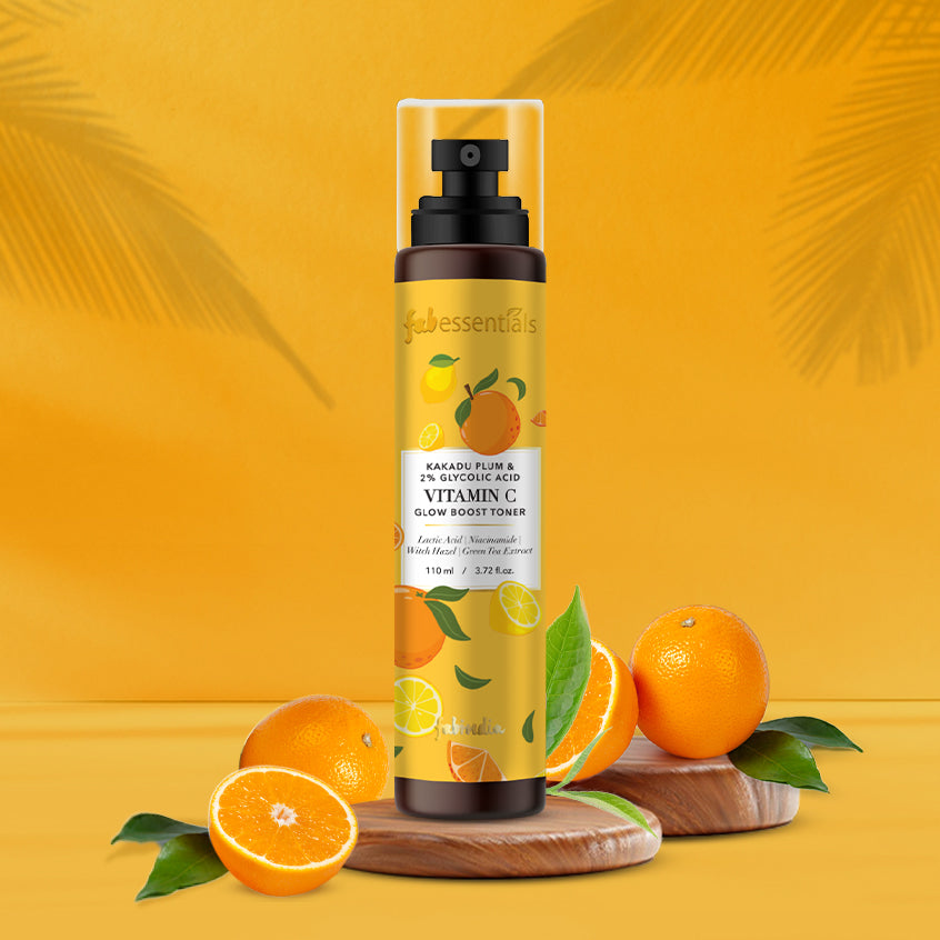 fabessentials Kakadu Plum & 2% Glycolic Acid Vitamin C Glow Boost Face Toner 110ml