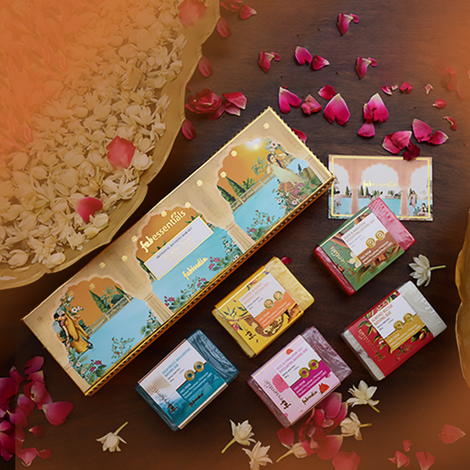 fabessentials Pancha Snan Artisanal Bathing Bar Set | Luxury Ayurvedic Soap Gift Set for Women & Men