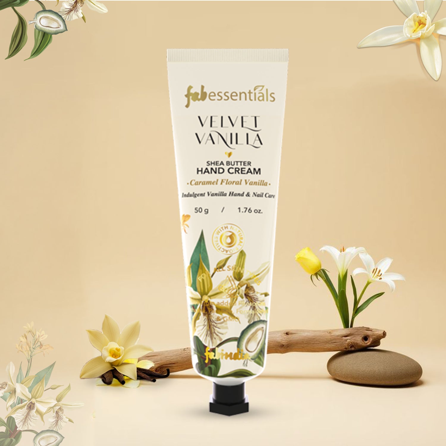 fabessentials Velvet Vanilla Shea Butter Hand Cream 50g