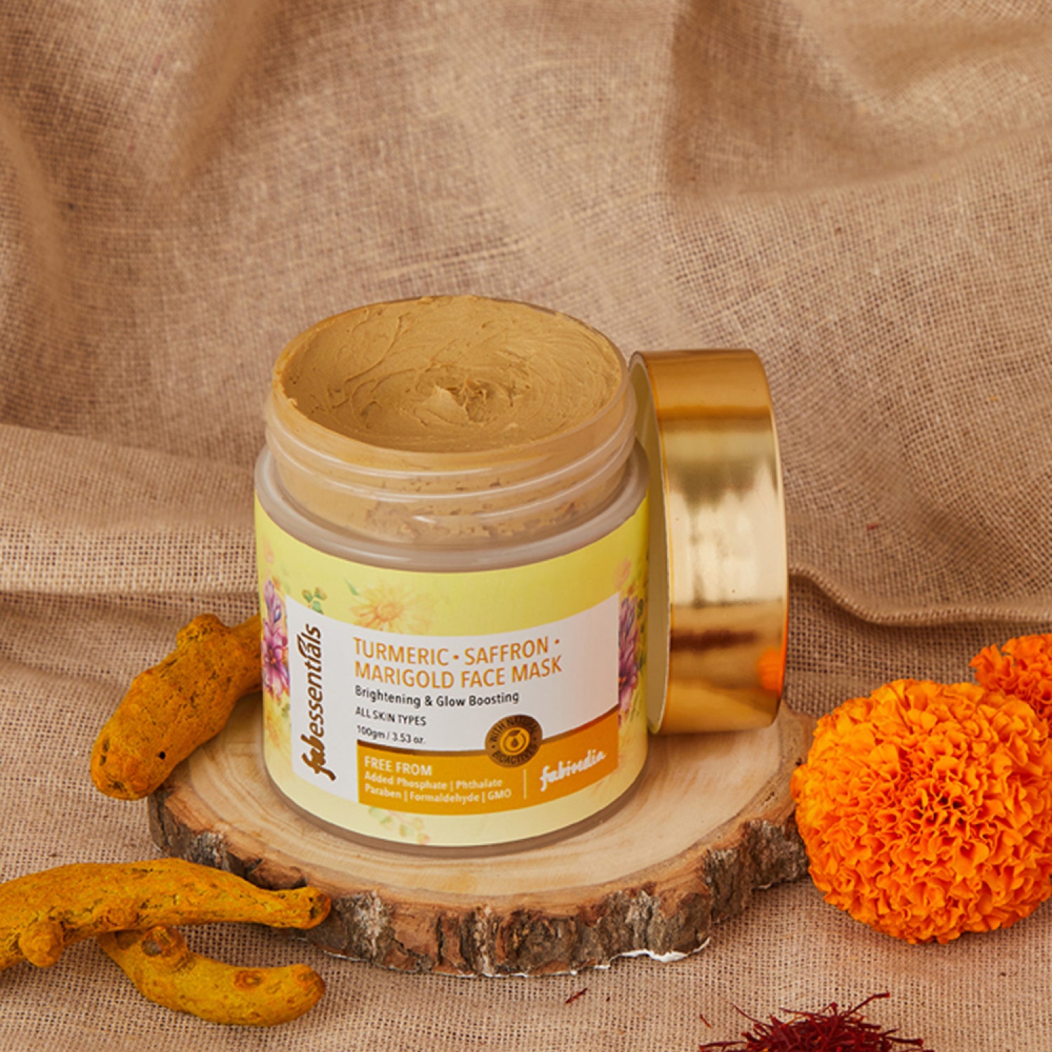 Turmeric Saffron Marigold Face Mask - 100 gm