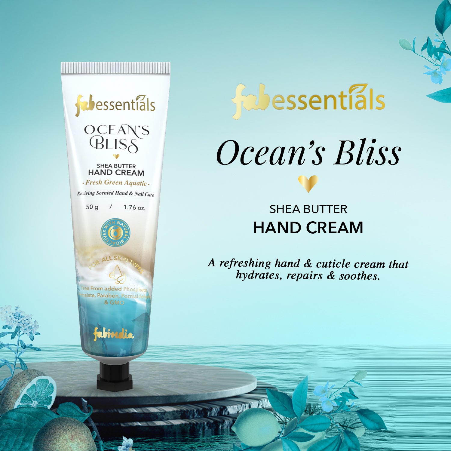 fabessentials Ocean’s Bliss Shea Butter Hand Cream 50g