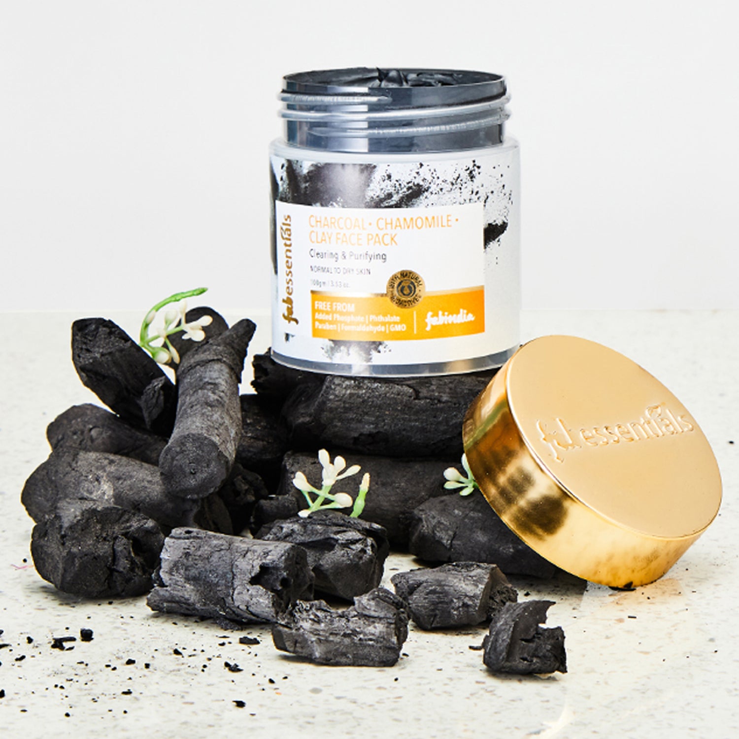 Charcoal Chamomile & Clay Face Pack - 100 gm