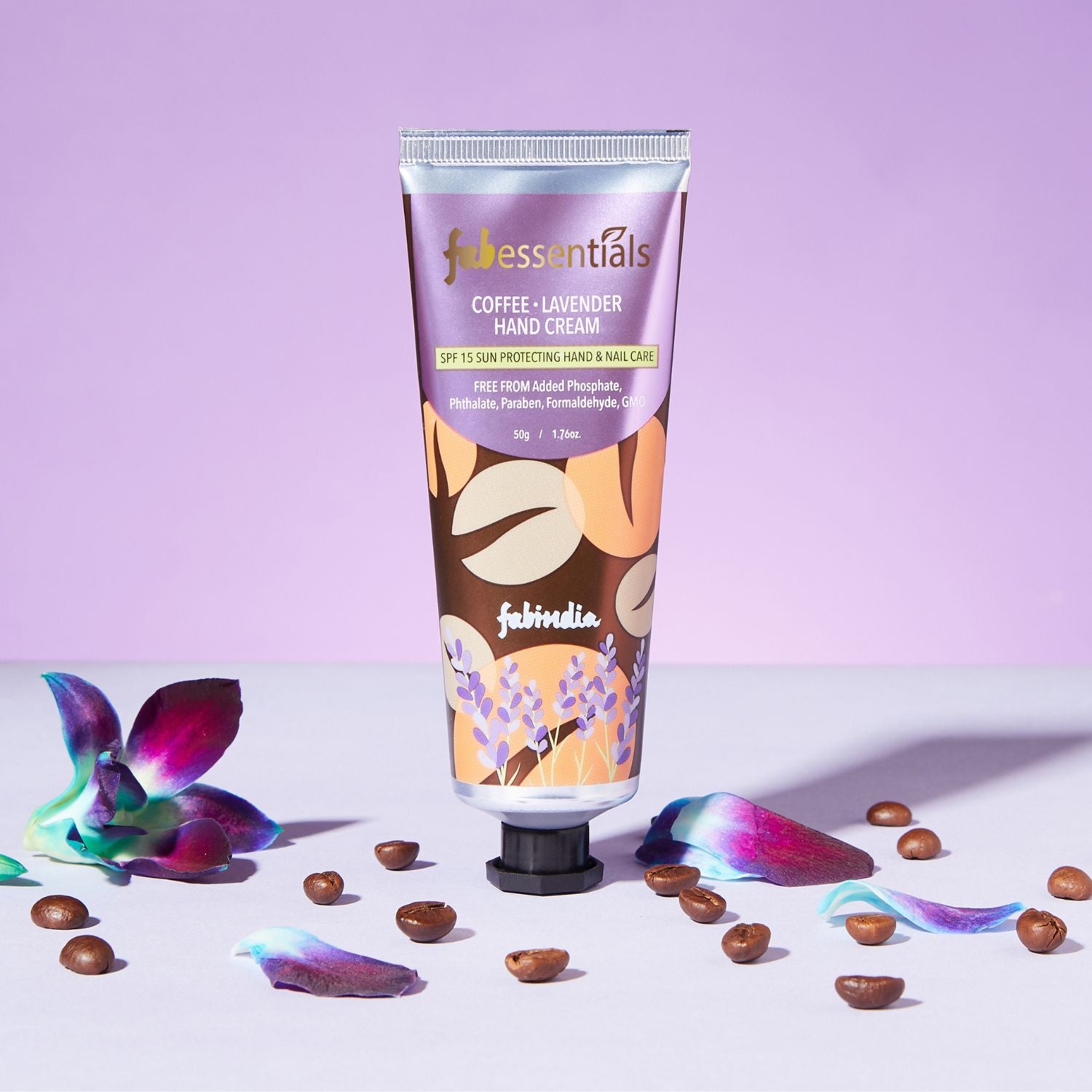 fabessentials Coffee Lavender Hand Cream with SPF 15 - 50 g