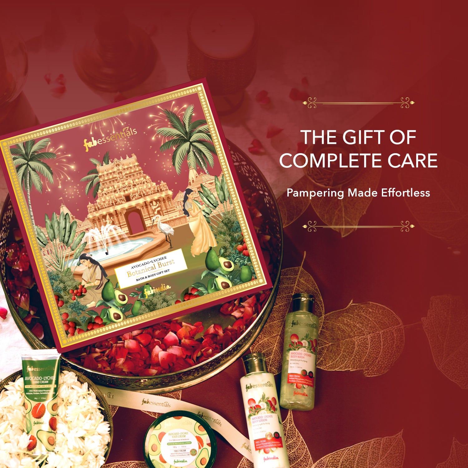 fabessentials Avocado Lychee Botanical Burst Bath & Body Care Gift Set