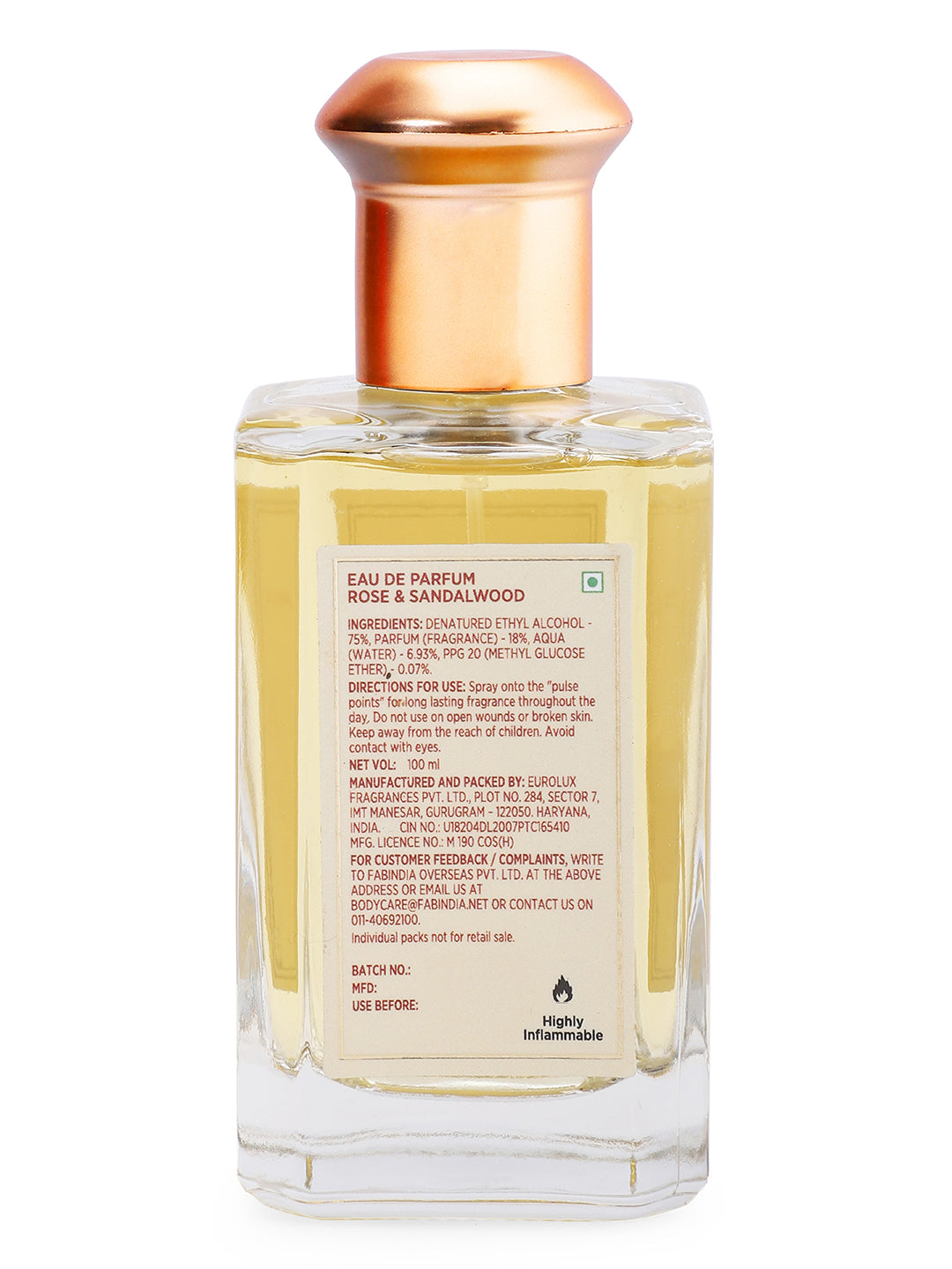 Fabindia Eau de Perfume Oudh & spiced vanilla - 100ml