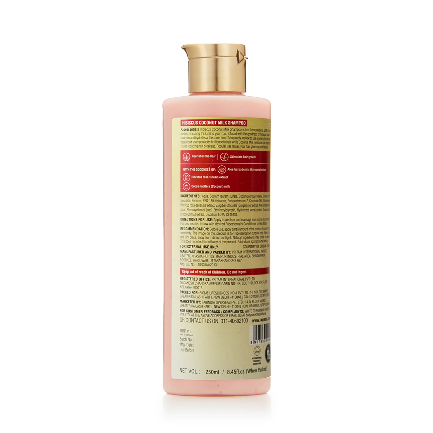 Hibiscus Coconut Milk Shampoo - 250 ml