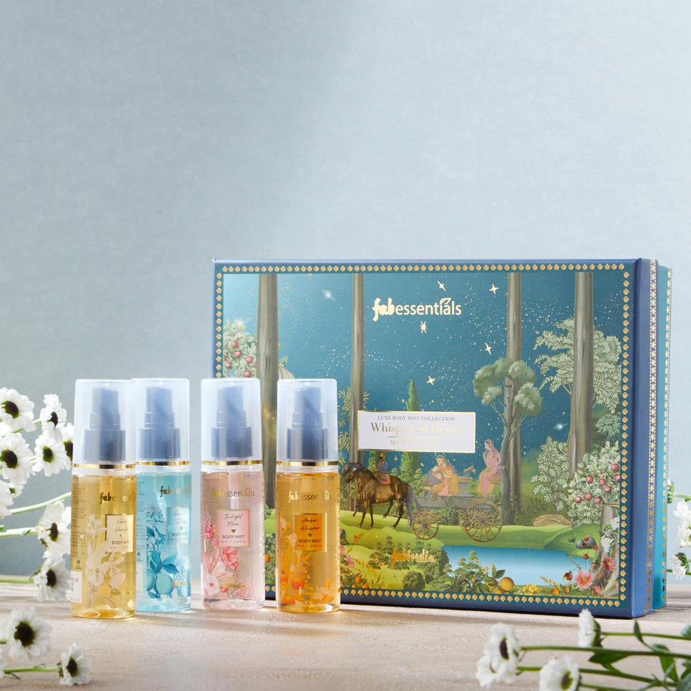 fabessentials Whispers of Desire Luxe Body Mist Collection Set of 4 (60ml Each)