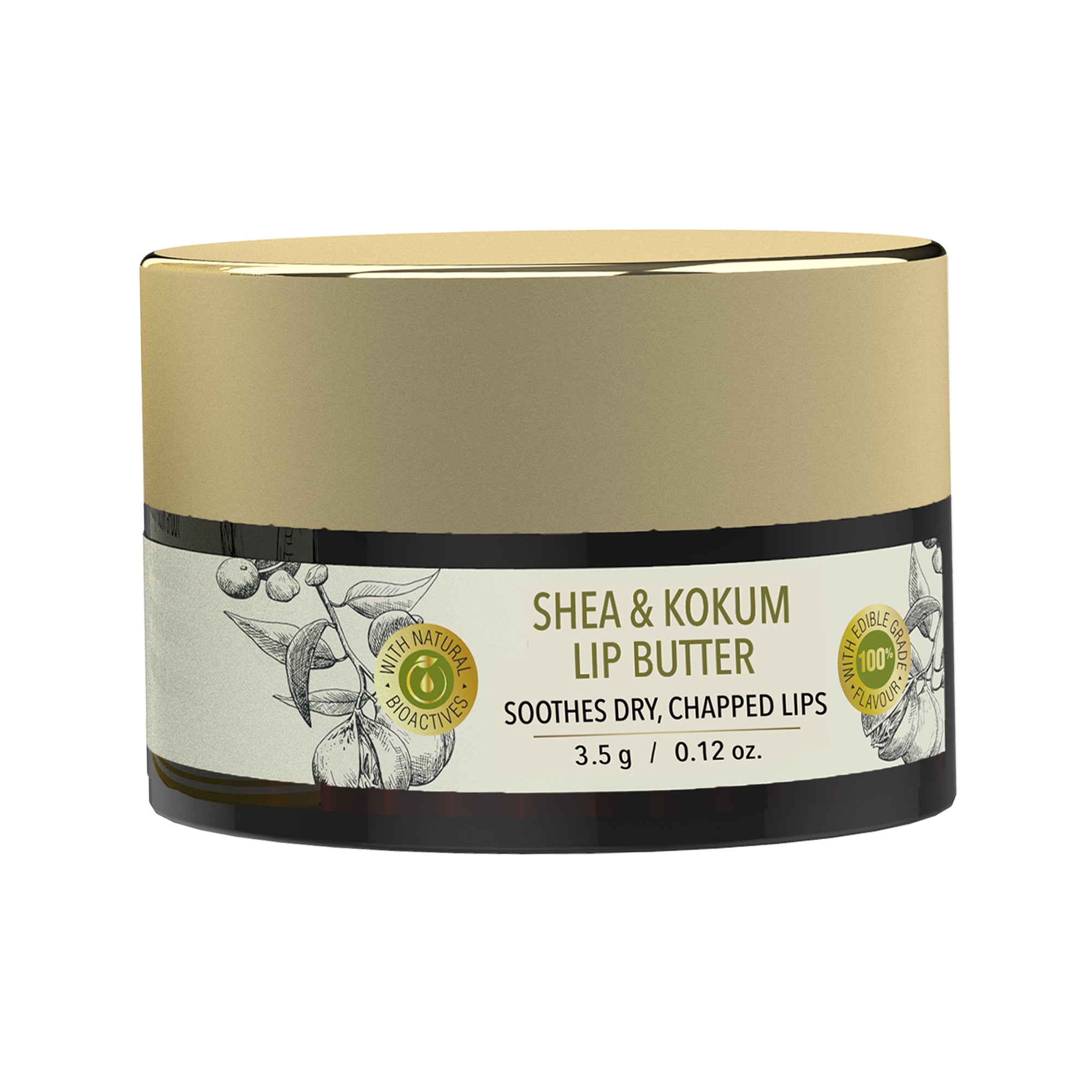 fabessentials Shea & Kokum Lip Butter 3.5 g | Lip Balm for Chapped Lips