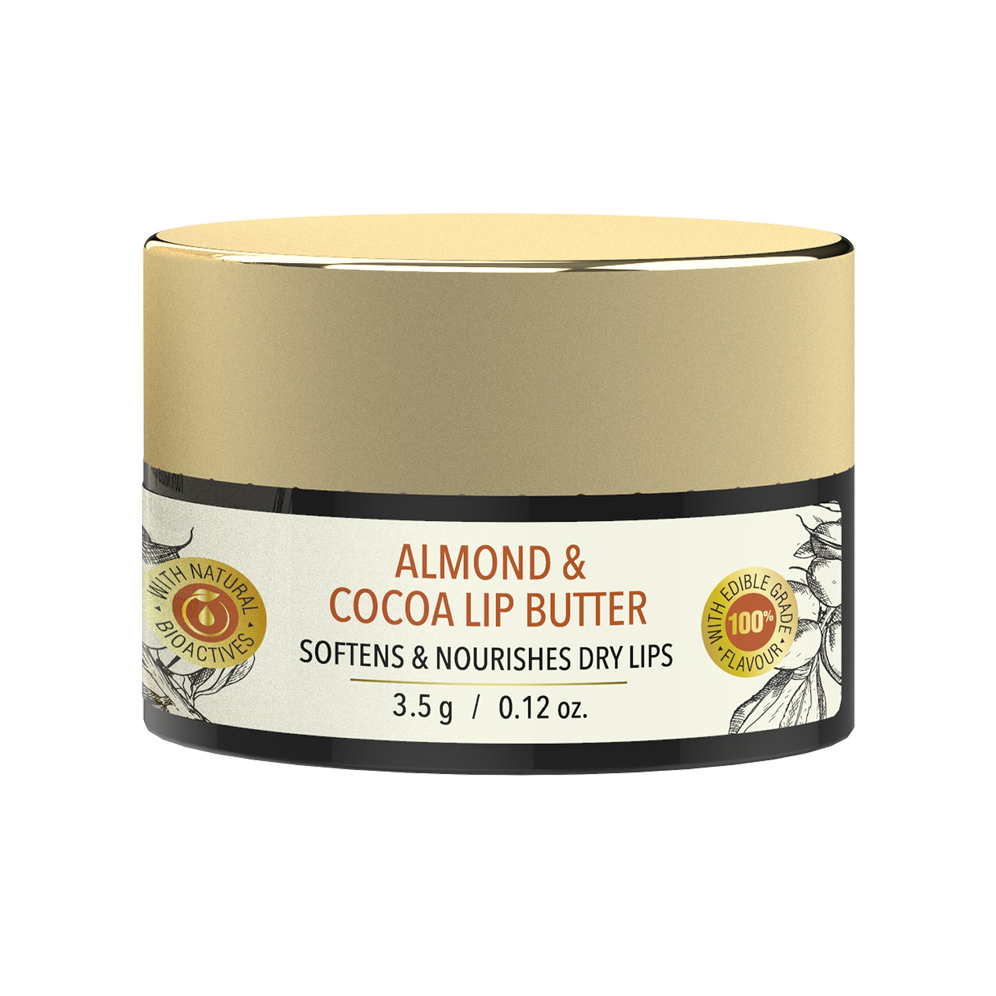 Fabessentials Almond & Cocoa Lip Butter 3.5g | Lip Balm for Chapped Lips