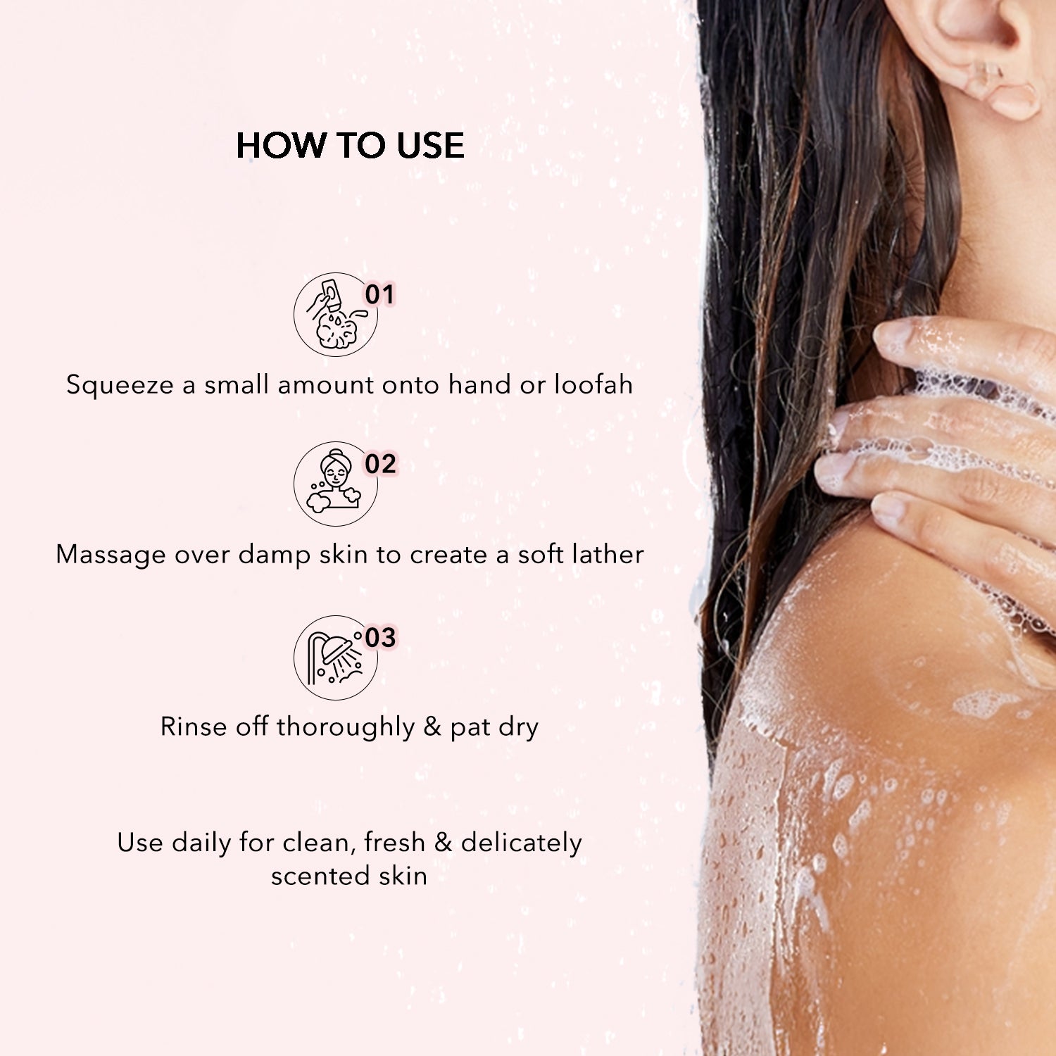 fabessentials Gulab Bahaar Shower Gel | Natural, Sulphate-Free Body Wash 250ml