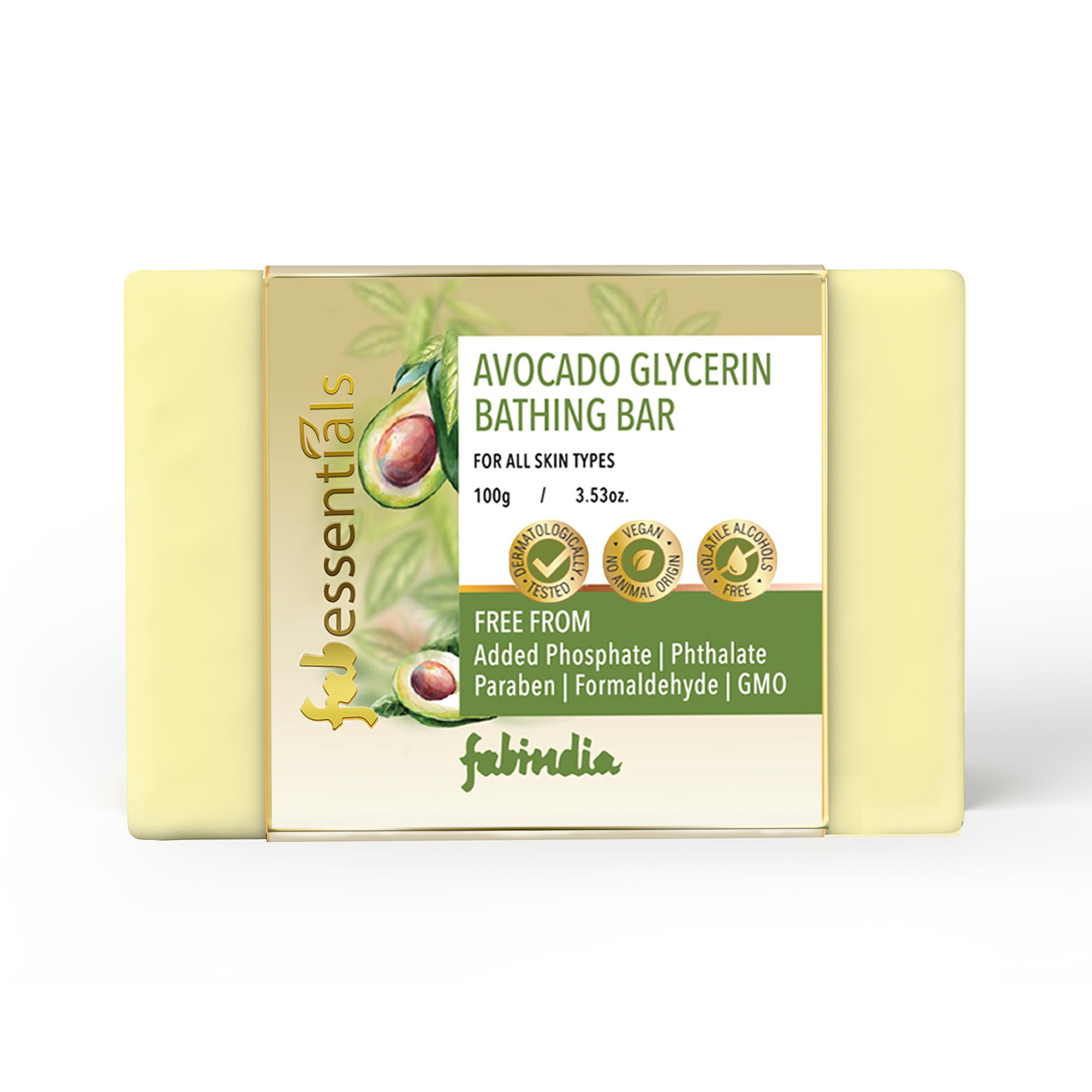 Avocado Glycerin Bathing Bar - 100 gm