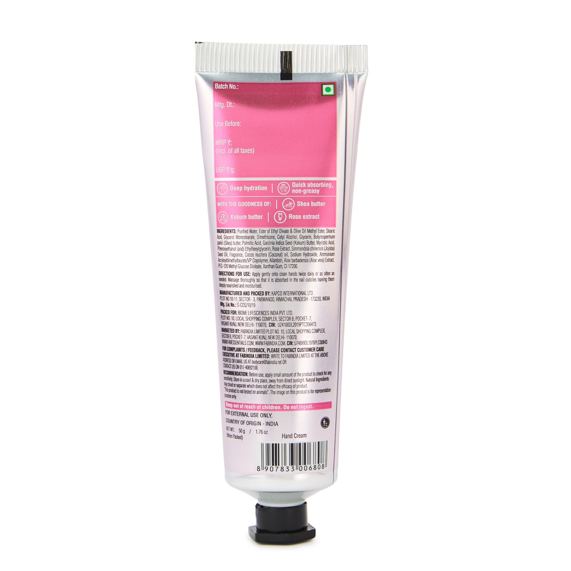 Velvet Rose Hand Cream - 50gm