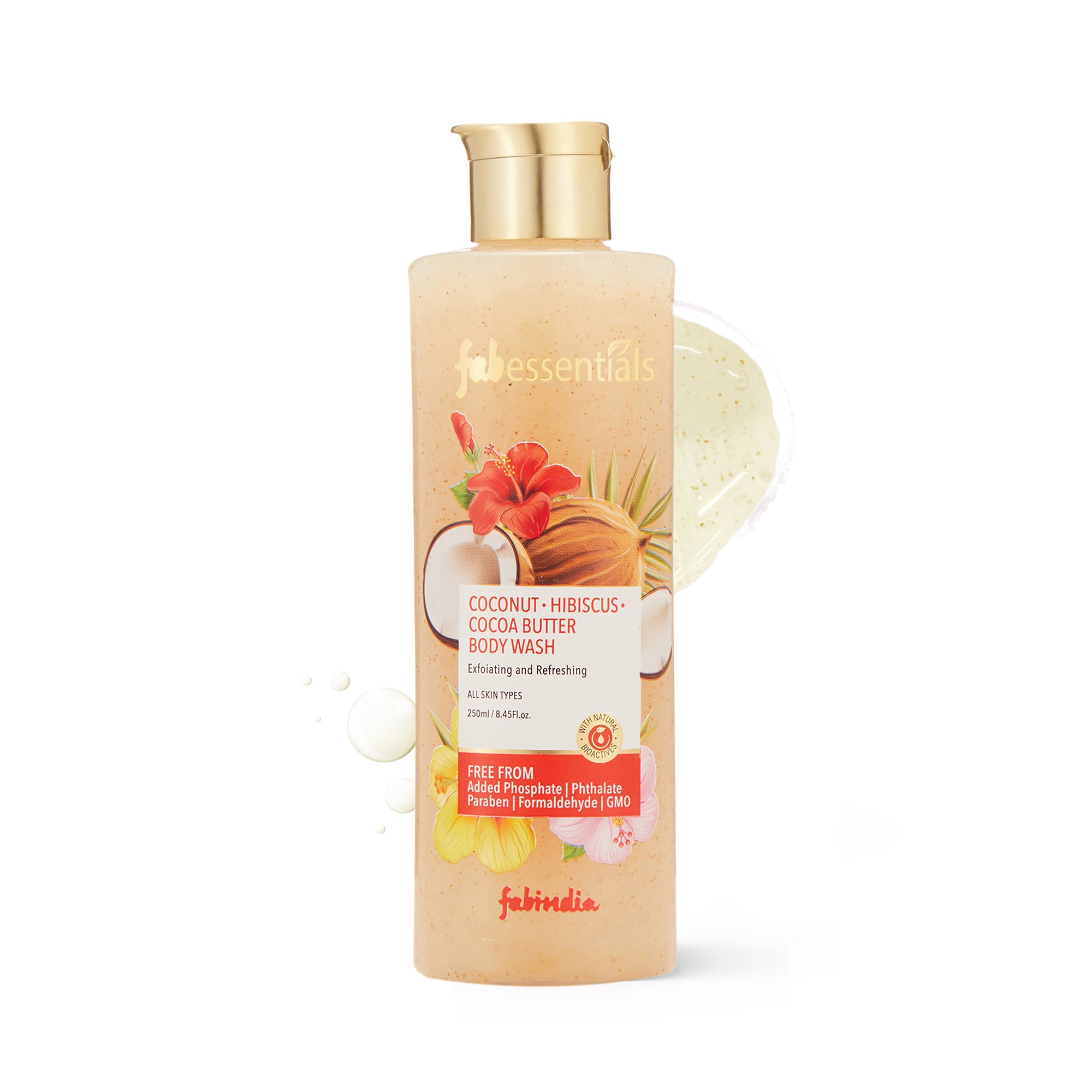 Coconut Hibiscus & Cocoa Butter Exfoliating Body Wash- 250 ml