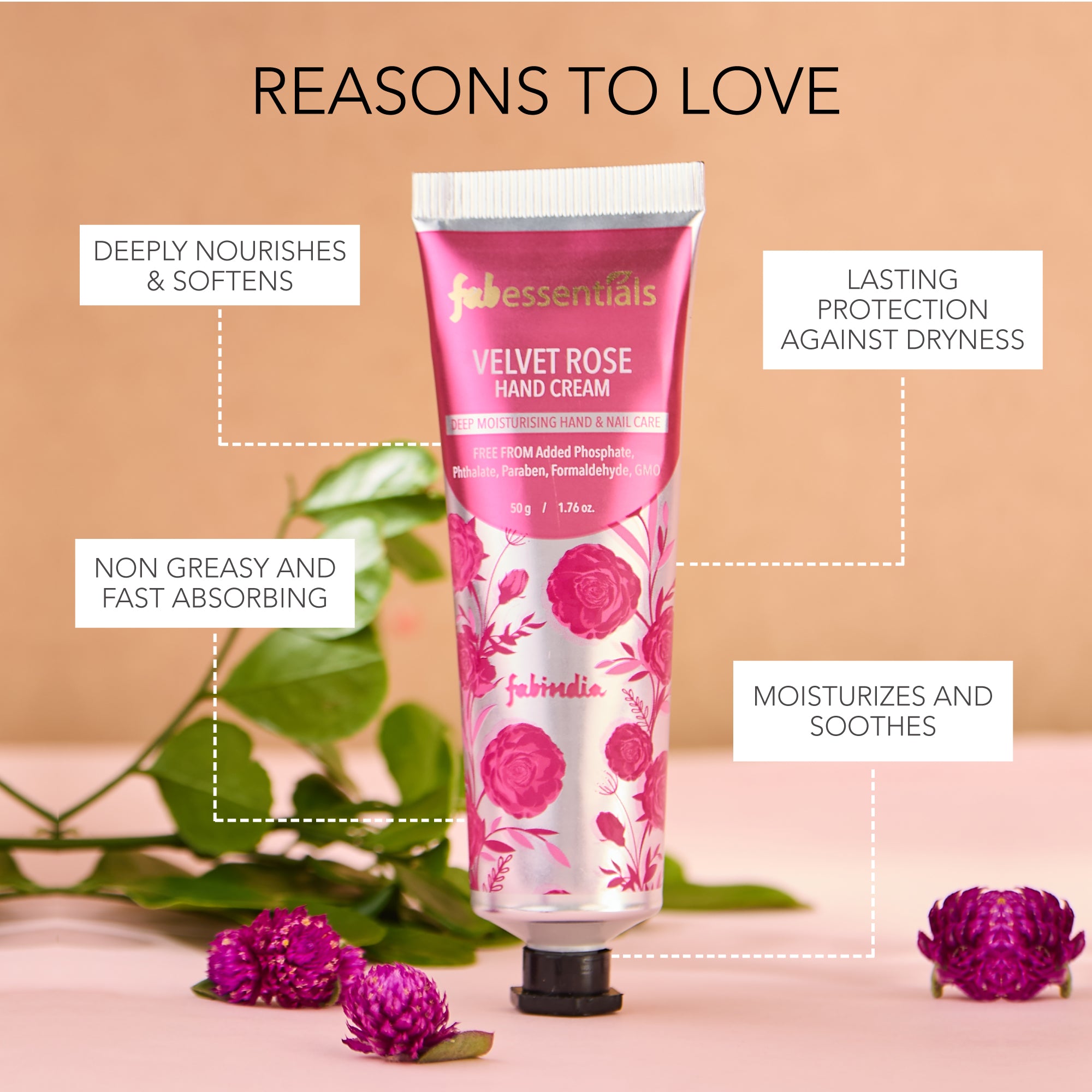 Velvet Rose Hand Cream - 50gm