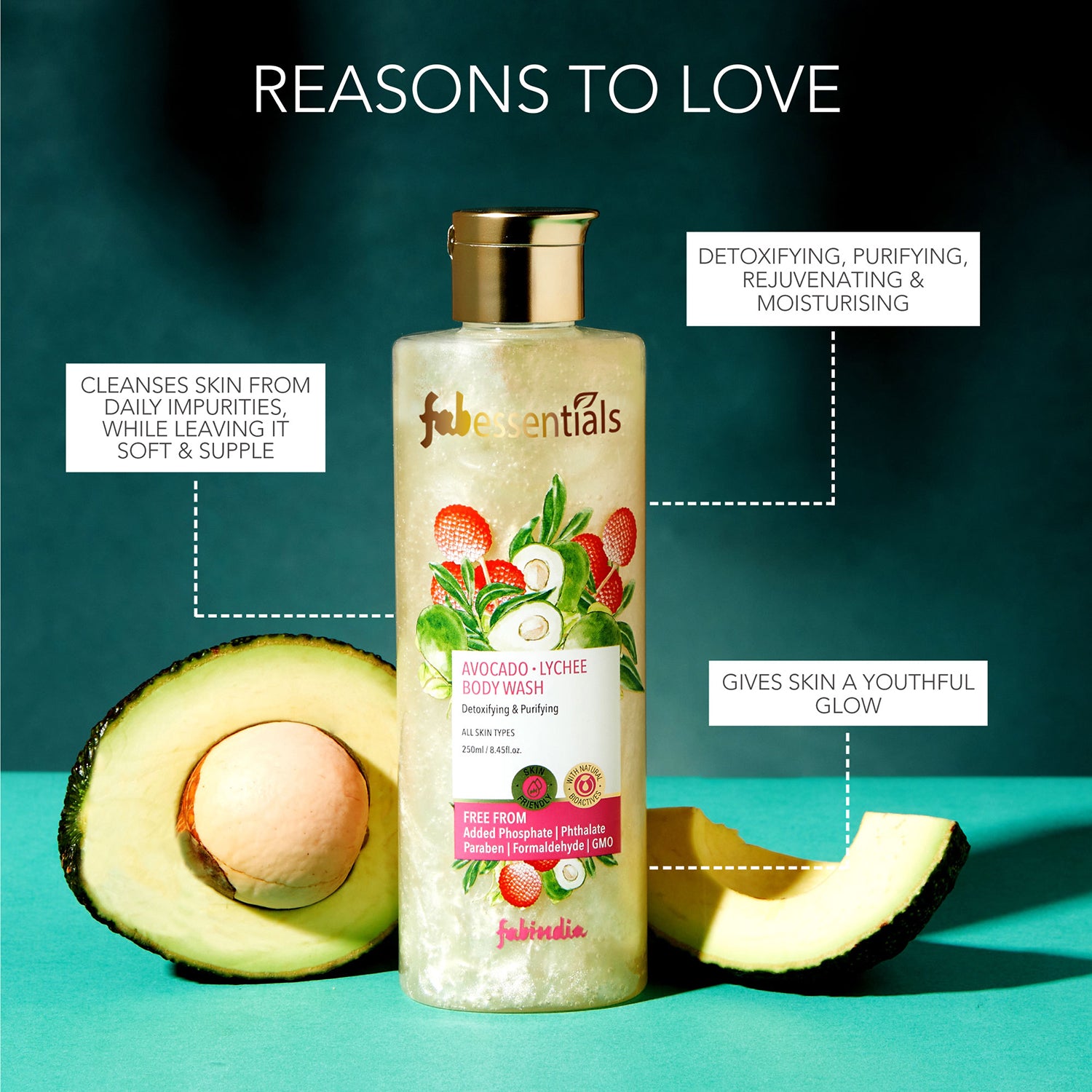 Avocado Lychee Body Wash - 250 ml