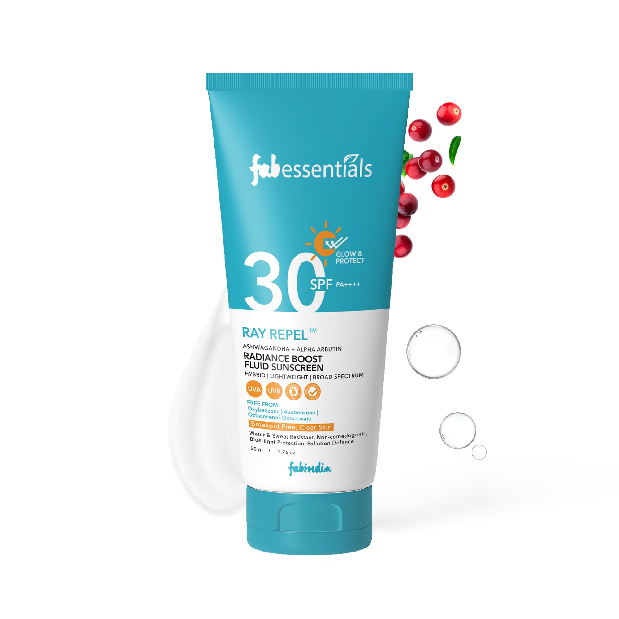 fabessentials Ray Repel Radiance Boost Sunscreen SPF 30 PA++++ 50 g