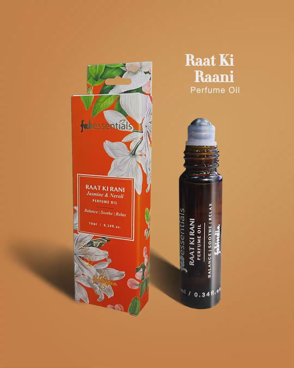 Fabessentials Raat Ki Rani Jasmine & Neroli Perfume Oil 10 ml